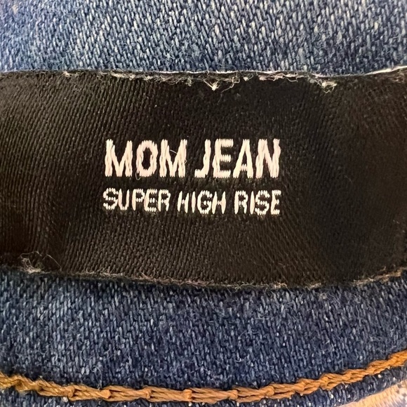 Express Mom Jean Women Size 0 Super High Rise Teen Junior Distressed Ankle Short - Picture 4 of 11